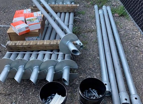 helical pier installation