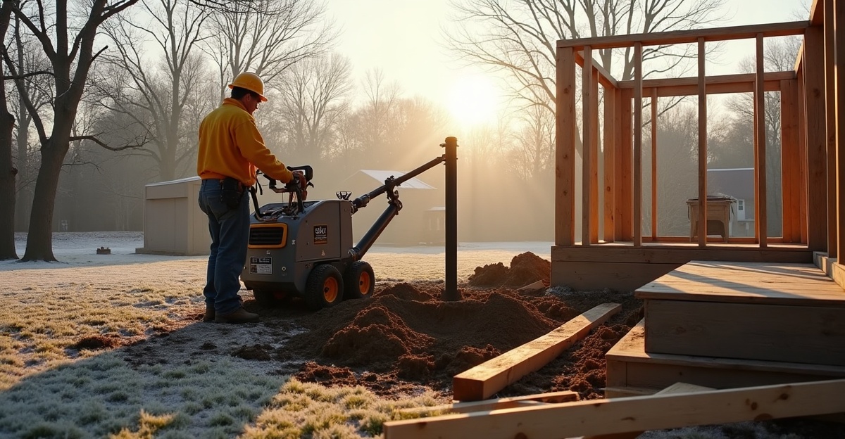 helical piers for decks