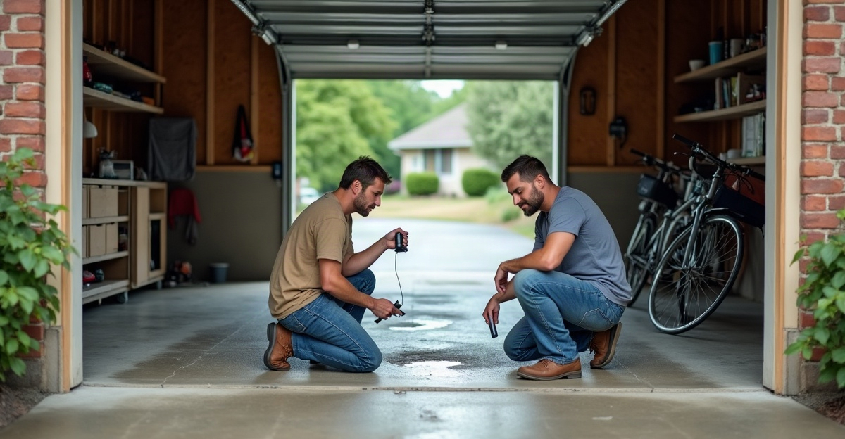sinking garage floor repair