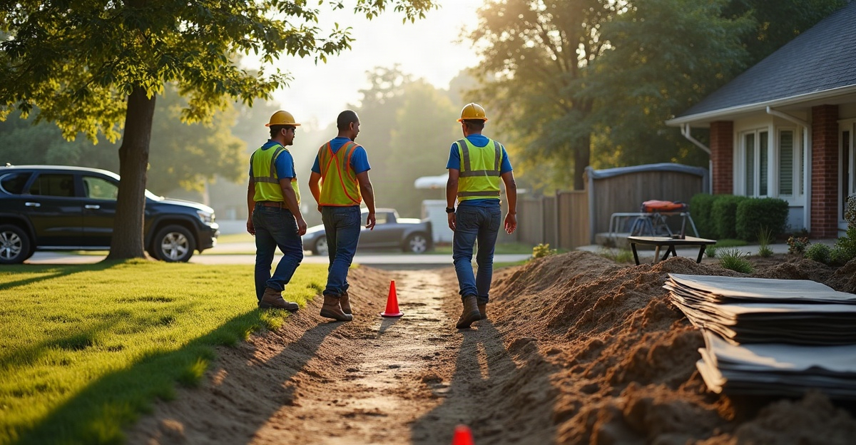 prepare for helical pier installation
